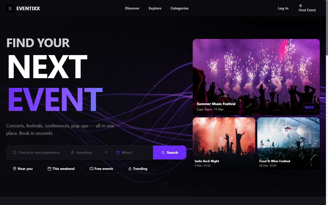 Eventixx screenshot