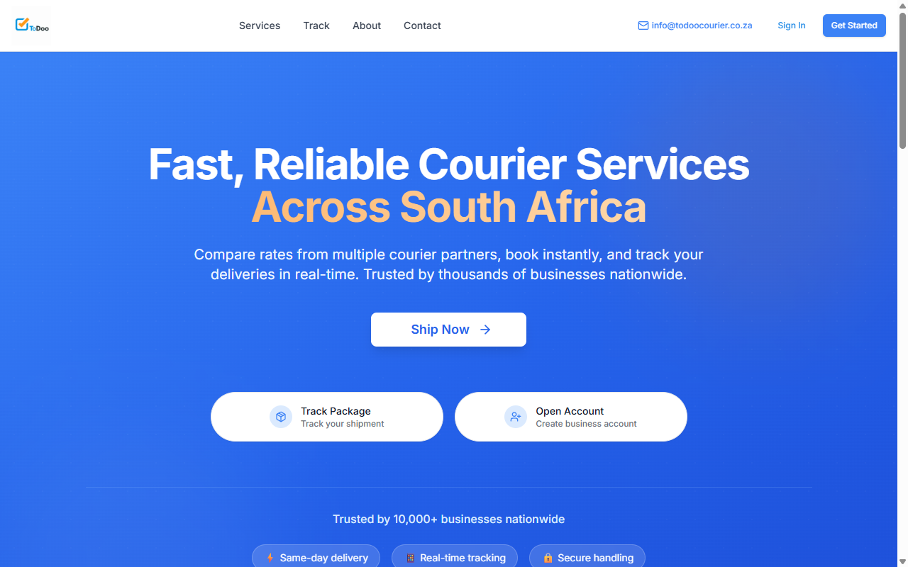 ToDoo Courier screenshot